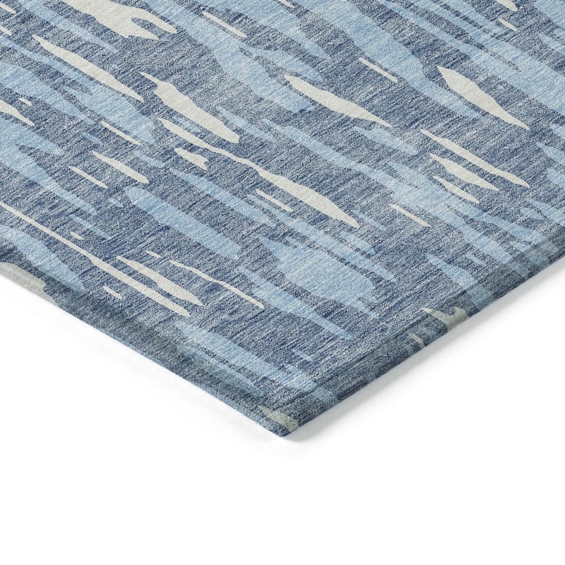 HomeRoots Abstract Transitional Rectangle Outdoor Rug