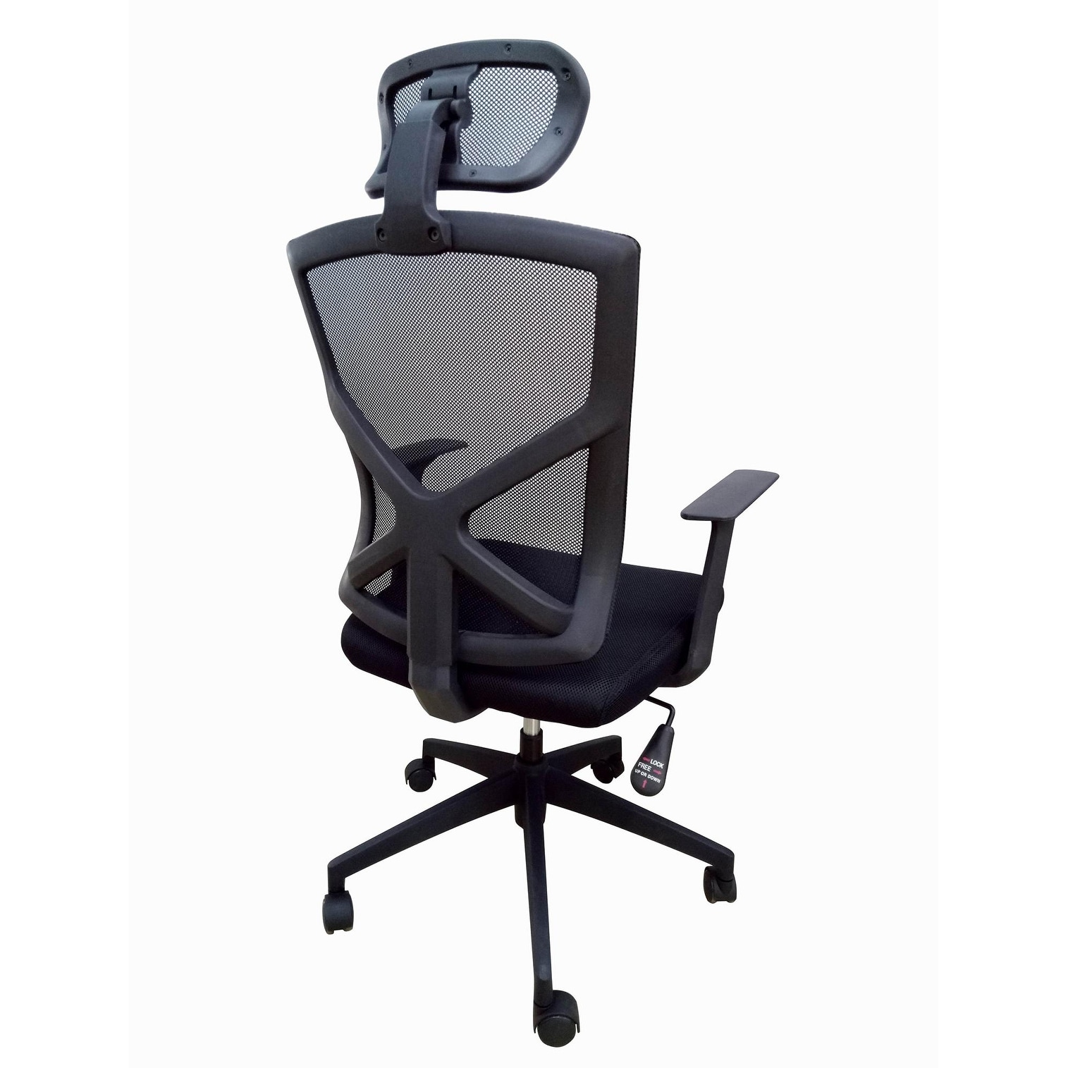 Ergonomic Office Chair with Lumbar Support, Adjustable Executive Desk  Armchair with Tall Back Mesh & Headrest - 2xhome - Modern and Contemporary  Furniture