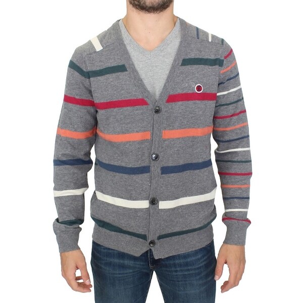 men's multicolor cardigan