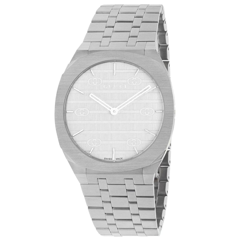 Gucci Women's 25H Silver Dial Watch - YA163402 - 6 (36)