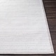 preview thumbnail 5 of 12, Fayla Handmade Solid Striped Viscose Area Rug
