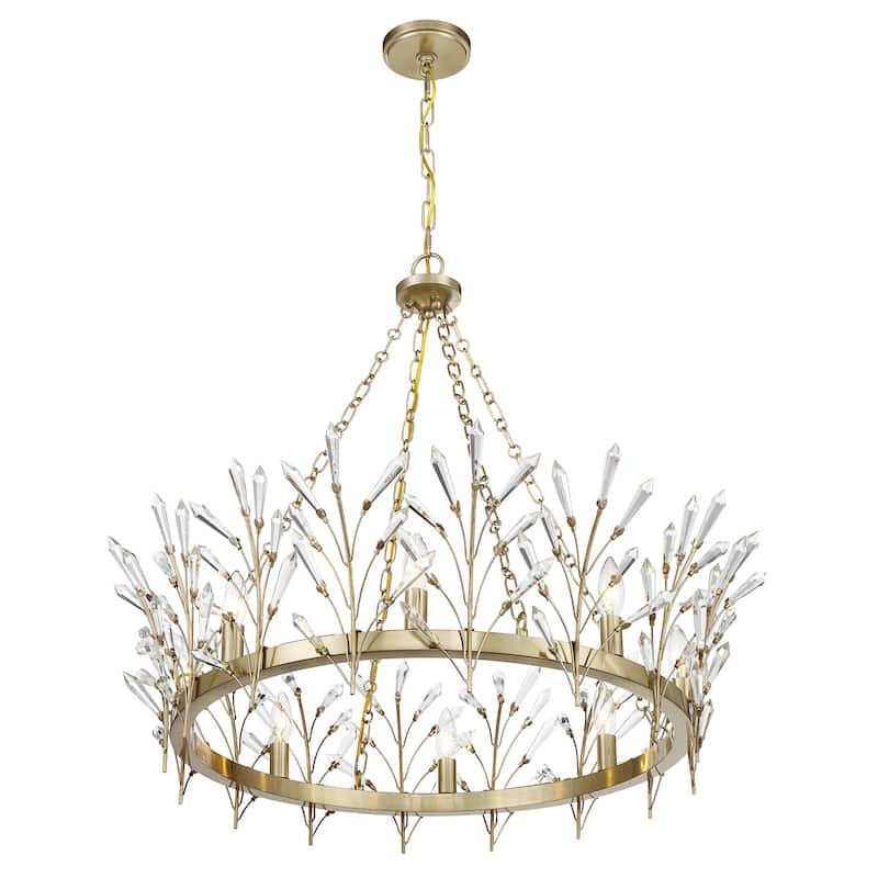 Savoy House 1-4074-8 Orianna 8 Light 32" Wide Crystal Ring Chandelier
