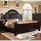 preview thumbnail 17 of 26, Vame Traditional Walnut Solid Wood 3-Piece Poster Bedroom Set by Furniture of America