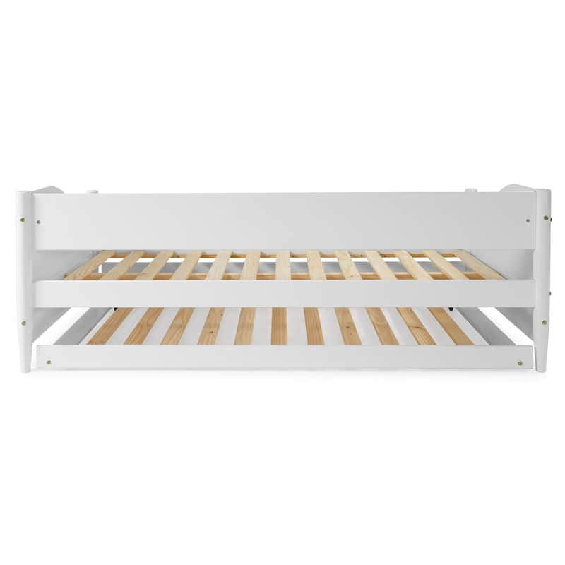 Mid Century Classic Twin Size Day Bed with Trundle