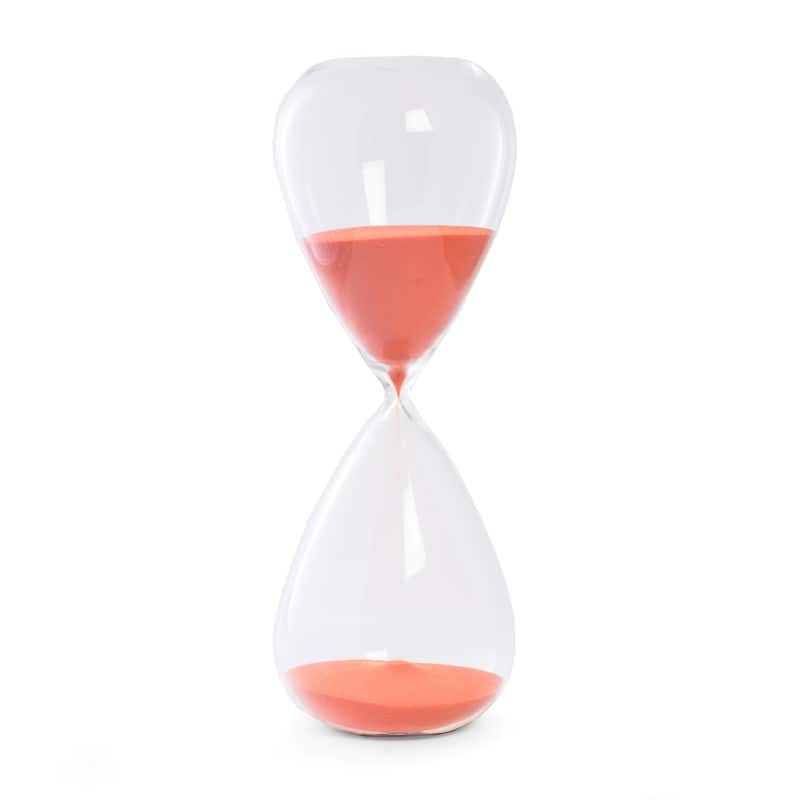 Infinity Crystal 90-minute Hourglass Sand Timer - Red