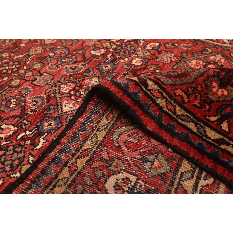 ECARPETGALLERY Hand-knotted Andelz Red Wool Rug - 3'8 x 10'6