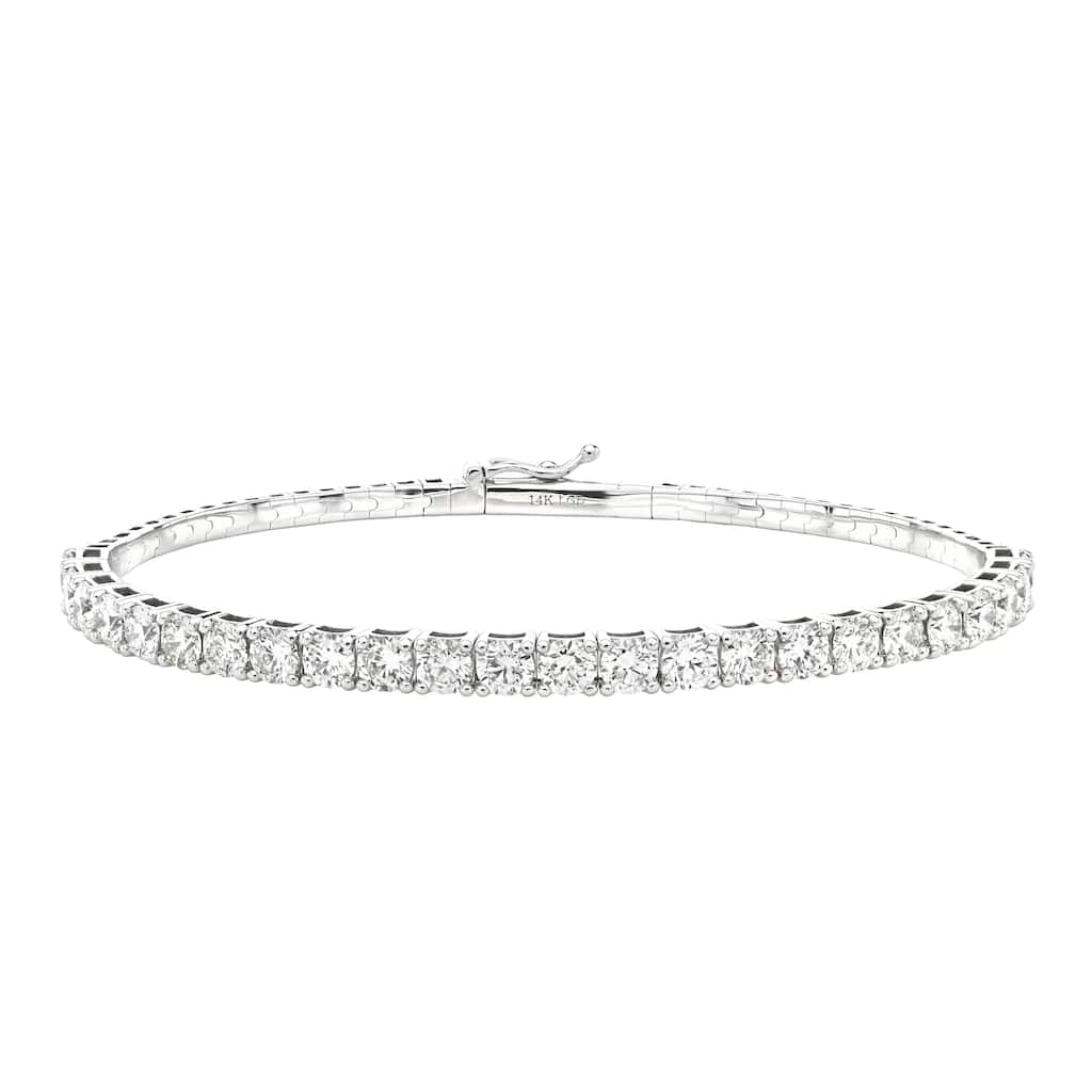 Kabella Lab Grown Diamond Flexible Bangle (over 4 cts tw)