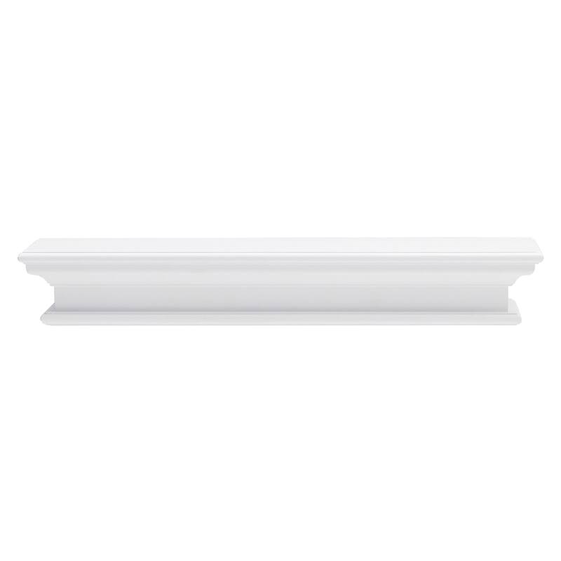 Classic White Floating Wall Shelf