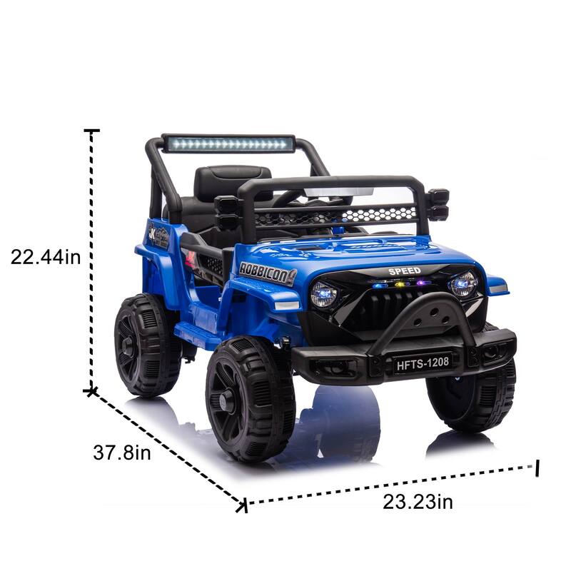 Kids Ride-On Electric Truck 12V with Remote & Learning Features - Xmas Gift