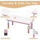 preview thumbnail 2 of 14, Height Adjustable Kids Table and 6 Chairs Set