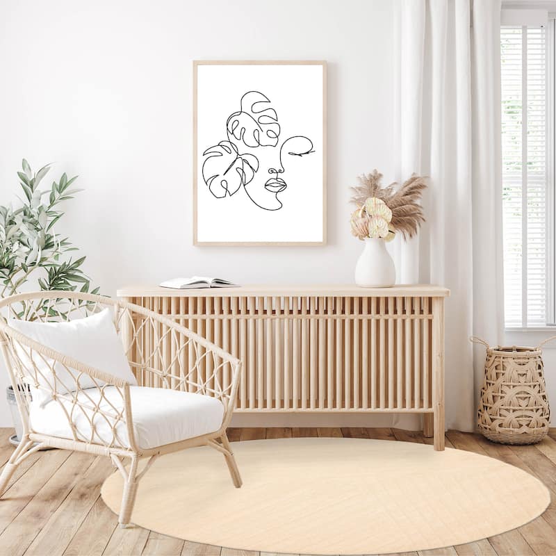 Kashkuli Gabbeh Beige Rug 5'4" x 5'4" - 5'4 x 5'4