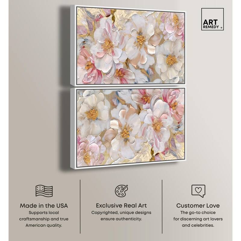 Pink Porcelain Purse and Perfume Canvas by Art Remedy