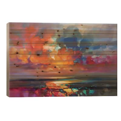 Euphoric Sky Print On Wood by Scott Naismith - Multi-Color