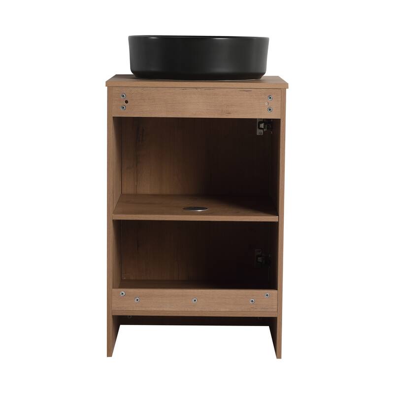 Beingnext 20'' Bathroom Vanity with Sink, Freestanding Bathroom Vanity with Soft Close Door And Adjustable Shelf