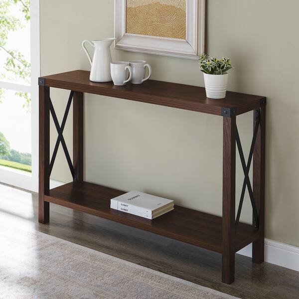 Shop The Gray Barn 46 Inch Kujawa X Frame Entry Table Overstock 22831104