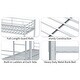 preview thumbnail 23 of 24, Kids and Baby Twin over Full Bunk Bed with Sturdy Metal and Safety Guardrail