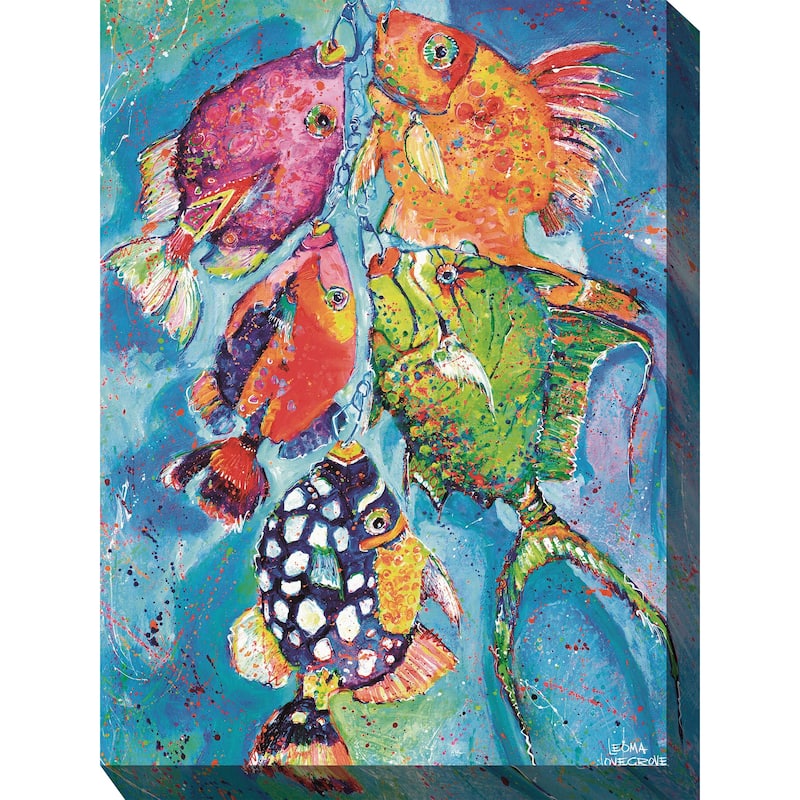 Red Fish Blue Fish All Weather Outdoor Wall Décor