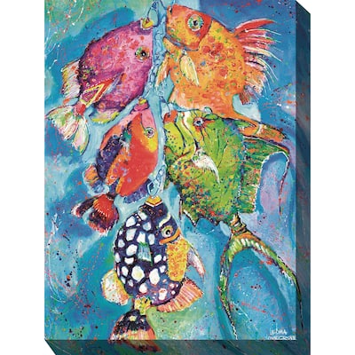 Red Fish Blue Fish All Weather Outdoor Wall Décor