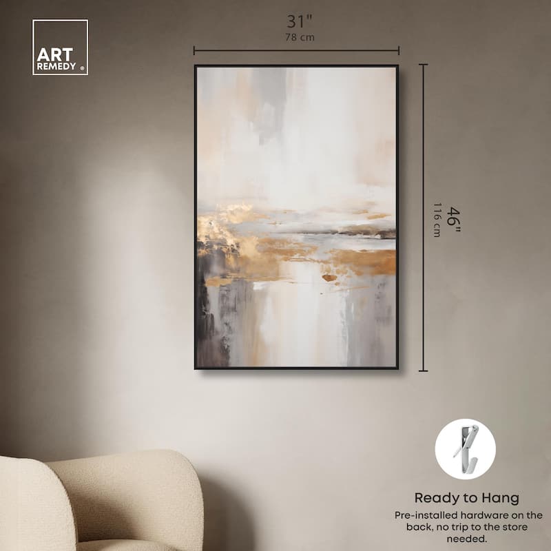 Gold Dust I Canvas by Art Remedy