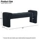 preview thumbnail 44 of 60, Boucle Bedroom Bench with Channel Tufted Modern Entryway Bench Window Bench End of Bed Bench