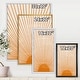 preview thumbnail 4 of 10, Designart "Orange Sun Print III" Modern Framed Canvas Wall Art Print