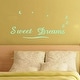 preview thumbnail 4 of 4, Walplus Peel and Stick Glow In The Dark Sweet Dream Wall Sticker Home Room Decor 1 pack