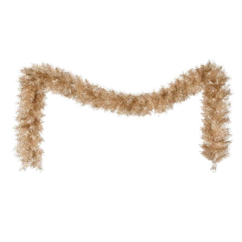 Round Valley Pine Artificial Christmas Garland - 9' x 10" - Rose Gold - Unlit