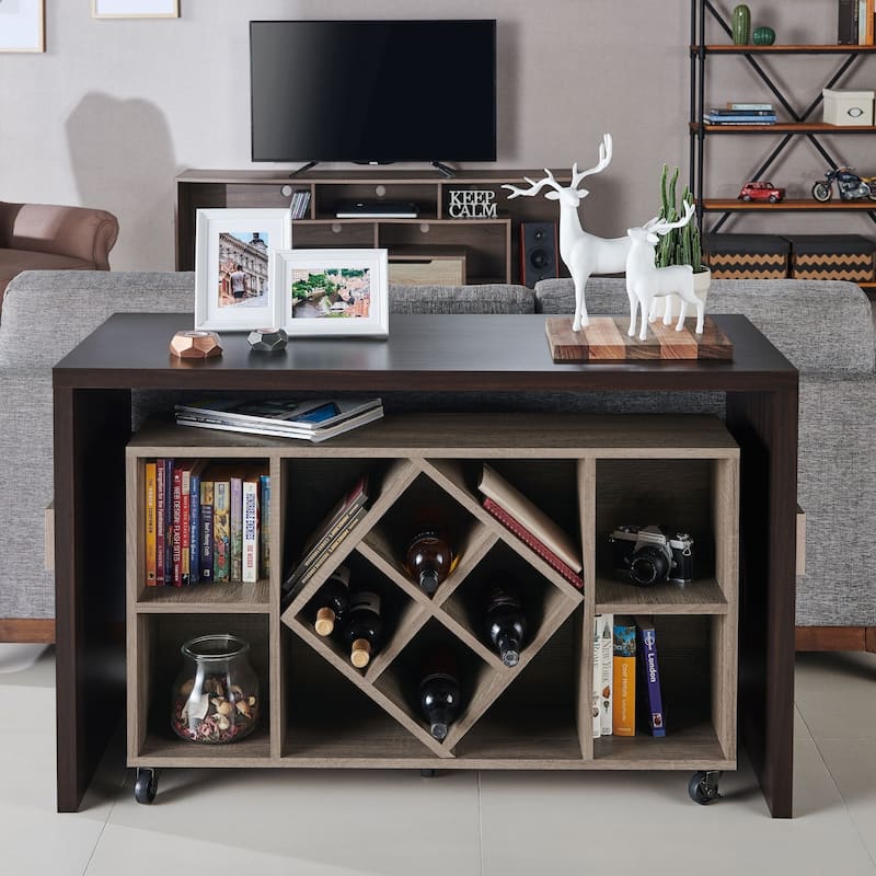 Samtredia Chestnut Brown 47-inch Wood Modular Computer Desk by Copper Grove