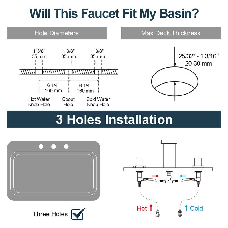 GRANDJOY 10" Dual Shower System with 2-Handle Waterfall Bathroom Sink Faucet Combo Set