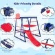 preview thumbnail 7 of 7, Gymax 7-In-1 Kids Indoor Playground w/ Slide Climbing Net Crowling