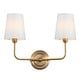 preview thumbnail 7 of 5, SAFAVIEH Lighting Ezra 2-light Wall Sconce - 17.5"x7"x13.5"