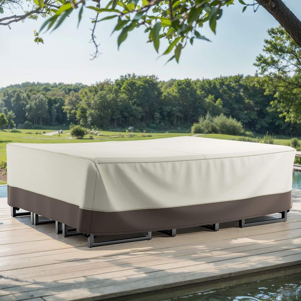 Heavy Duty Patio Sofa Cover, Waterproof 3-Seater Outdoor Sofa Cover