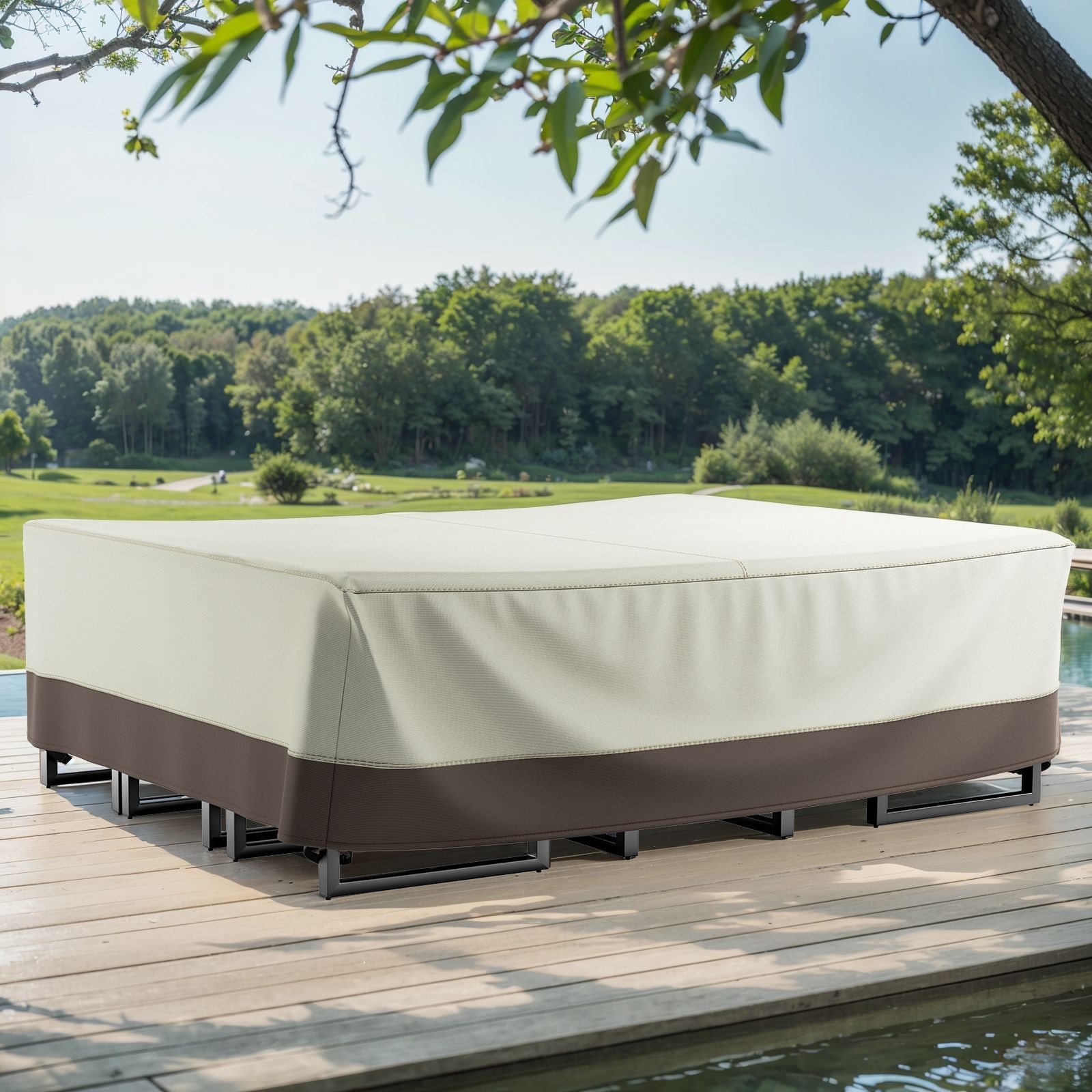 Heavy Duty Patio Sofa Cover, Waterproof 3-Seater Outdoor Sofa Cover