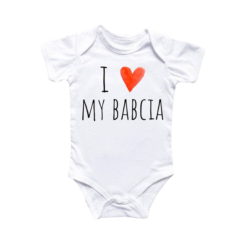 Babcia Poland - Baby Boy Girl Clothes Infant Bodysuit Funny Cute Newborn - Natural - Newborn