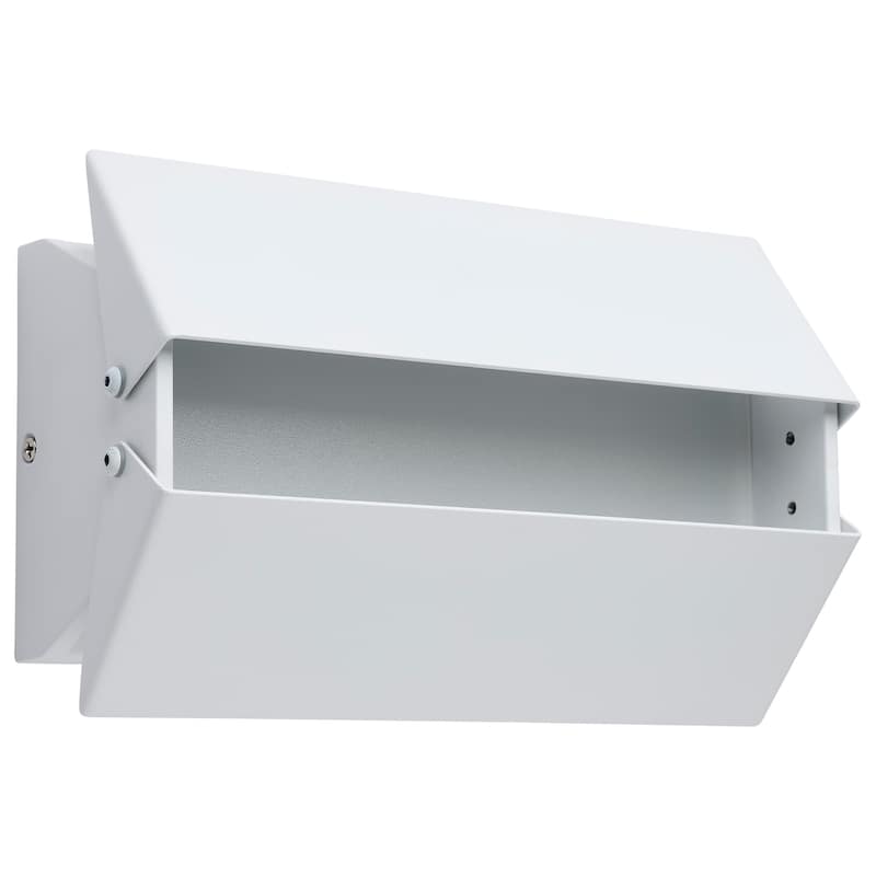 Peak LED Wall Sconce CCT Selectable Matte White Finish