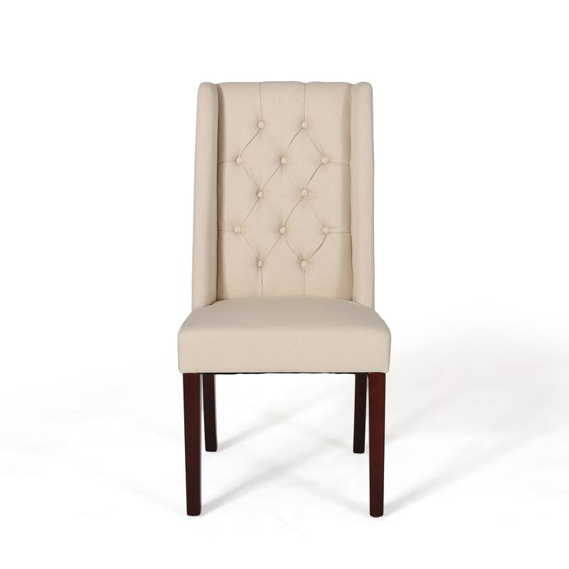 Blount Wooden Dining Chair with Fabric Cushions (Set of 2) by Christopher Knight Home