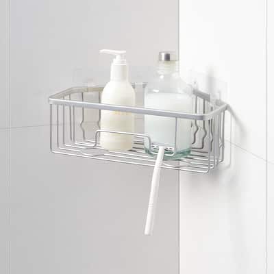 RustProof Aluminum Wall Mount Shower Basket