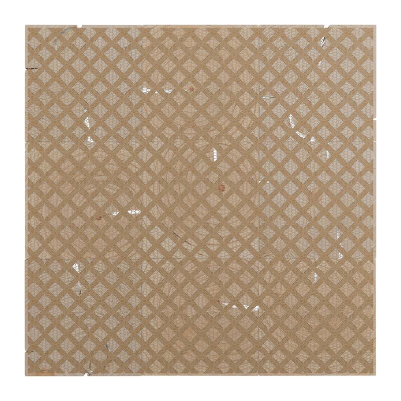 11 7/8"W x 11 7/8"H x 1/2"P Rural Wood Mosaic Wall Tile, Oak - 11 7/8"W x 11 7/8"H x 1/2"P
