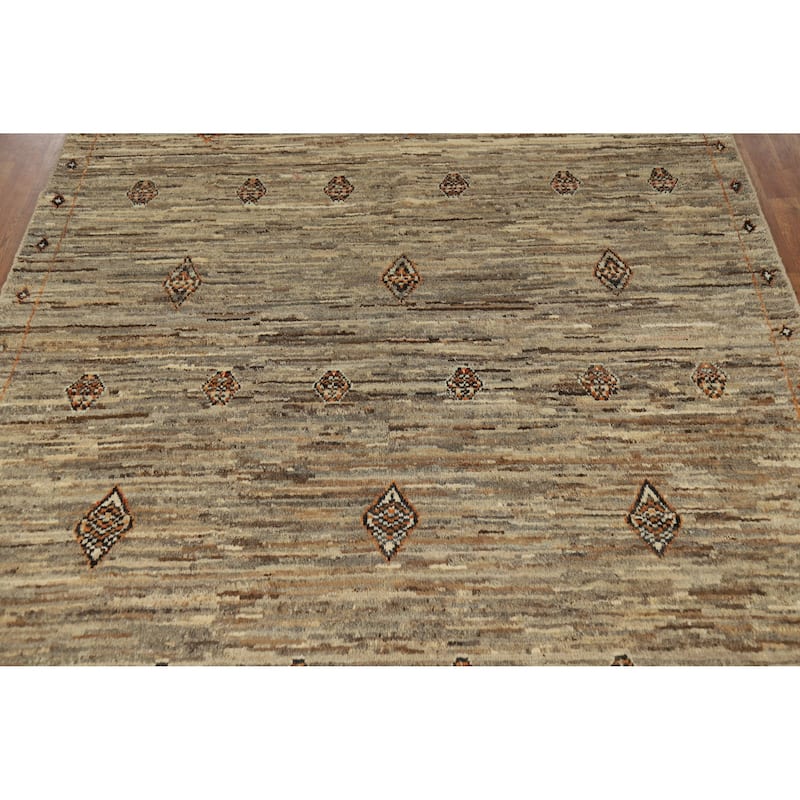 Moroccan Oriental Area Rug Handmade Living Room Wool Carpet - 7'3" x 9'7"