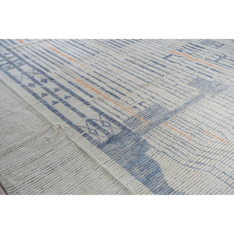 Home Decor Ivory Hand-Knotted Wool Contemporary Marrakech Handspun Area RugTimeless Elegance for Living Room, Bedroom, Office, o