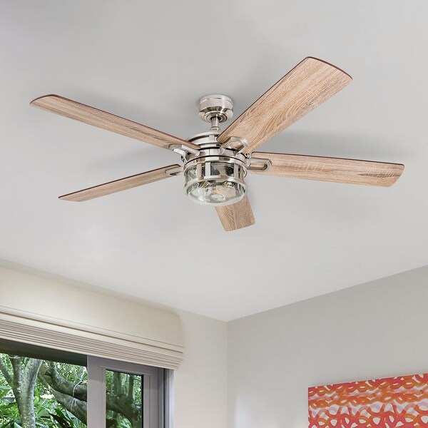 Honeywell Bontera Brushed Nickel LED Craftsman Ceiling Fan. Opens flyout.