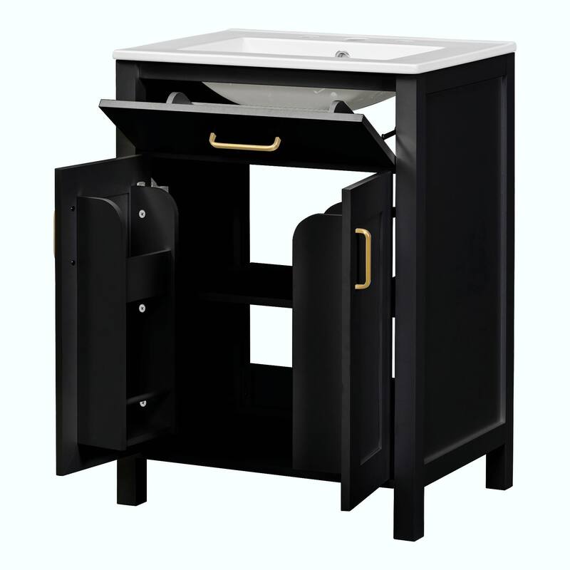 24" Bathroom Vanity Combo with Ceramic Sink