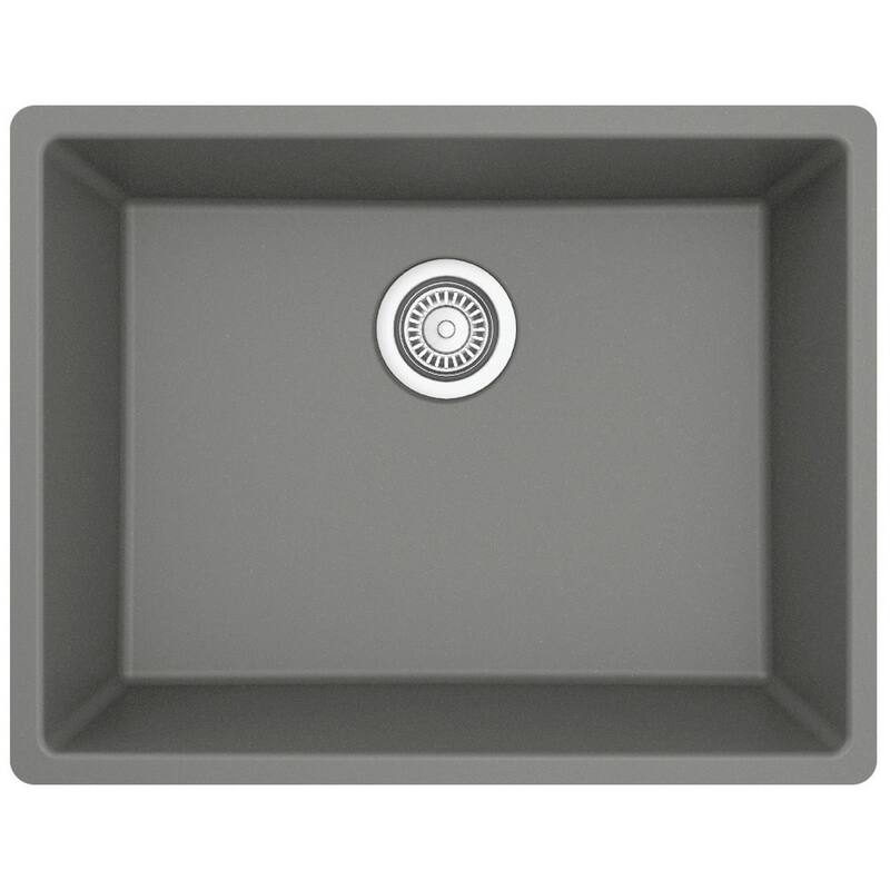 Karran USA QU-820-PK1 Quartz QU 24-3/8" Undermount Single Basin Quartz