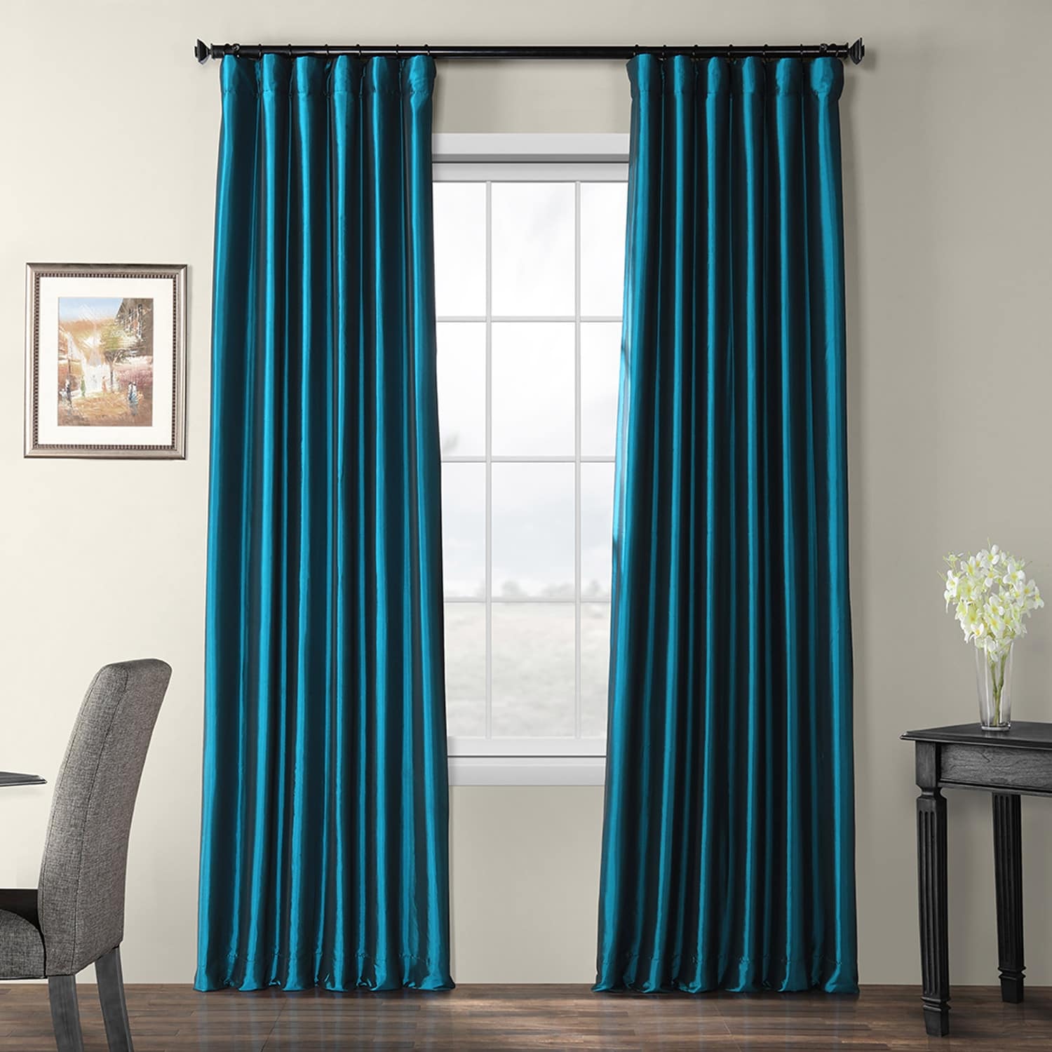 silk curtains