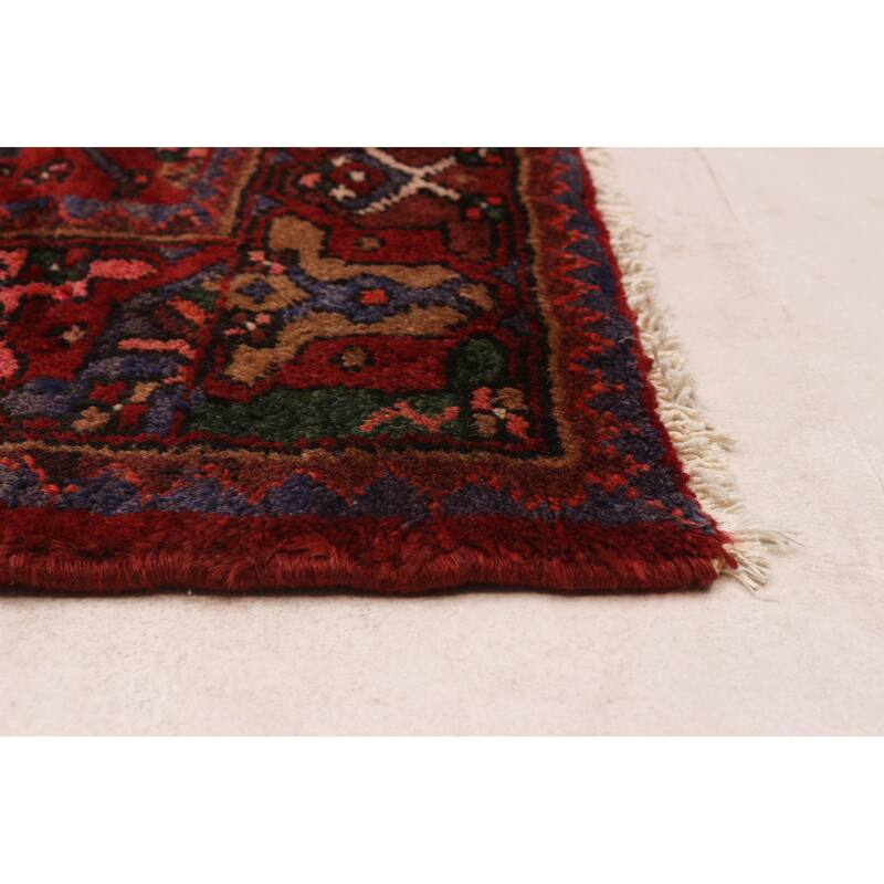 ECARPETGALLERY Hand-knotted Andelz Red Wool Rug - 4'5 x 7'7