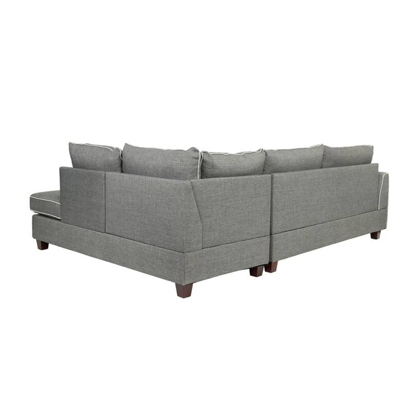 3 Piece Fabric Sectional Sofa