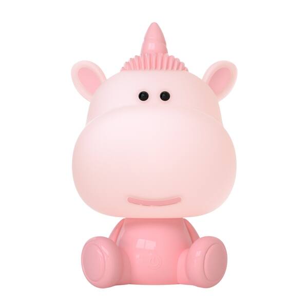 slide 2 of 7, Lumi Pals Kid's Table lamp/ night light Sitting Unicorn Pink