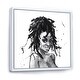 preview thumbnail 9 of 9, Designart 'Monochrome Portrait of African American Woman II' Modern Framed Canvas Wall Art Print