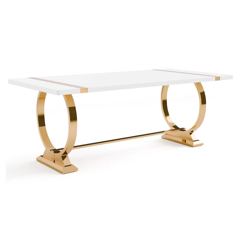 Furniture of America Carra Modern 5-Piece Stainless Steel Dining Table Set