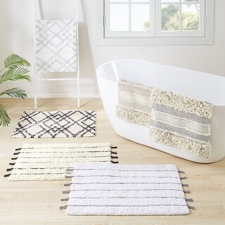 Tufted Rug Arbor Stripe Tassel Cotton Tufted Rug - Bed Bath & Beyond ...